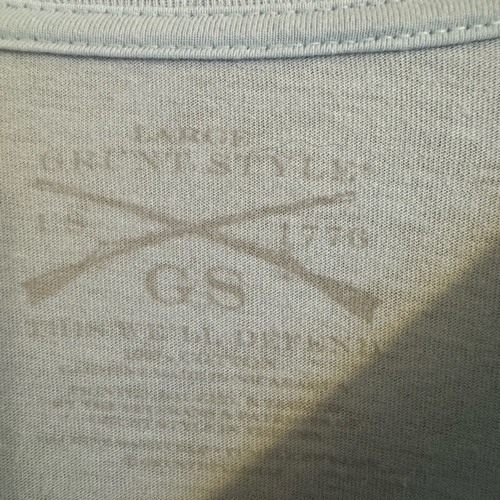 Grunt Style Patriotic Graphic Tee Shirt , Light Blue, Size Large. - Picture 4 of 11
